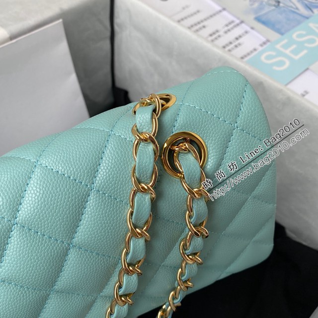 Chanel專櫃經典款CF鏈條女包 香奈兒Classic Flap Bag手袋A01112魚子醬牛皮斜挎包 djc5866